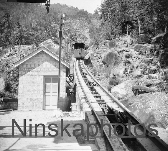 The Penang Railway, Penang, Malaysia by J. Dearden Holmes, 1920s antique photo reprint - Trains, Railways, Railway History