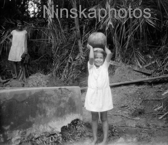 Rebecca at the Well, Monte Alegre, Para, North Brazil by J. Dearden Holmes, 1920s antique photo reprint