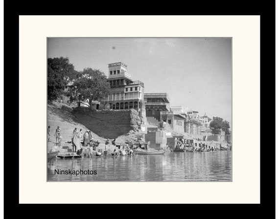 By the Ganges River, Benares, Varanasi, India Vintage Photo Reproduction by James Dearden Holmes - Historical Photo