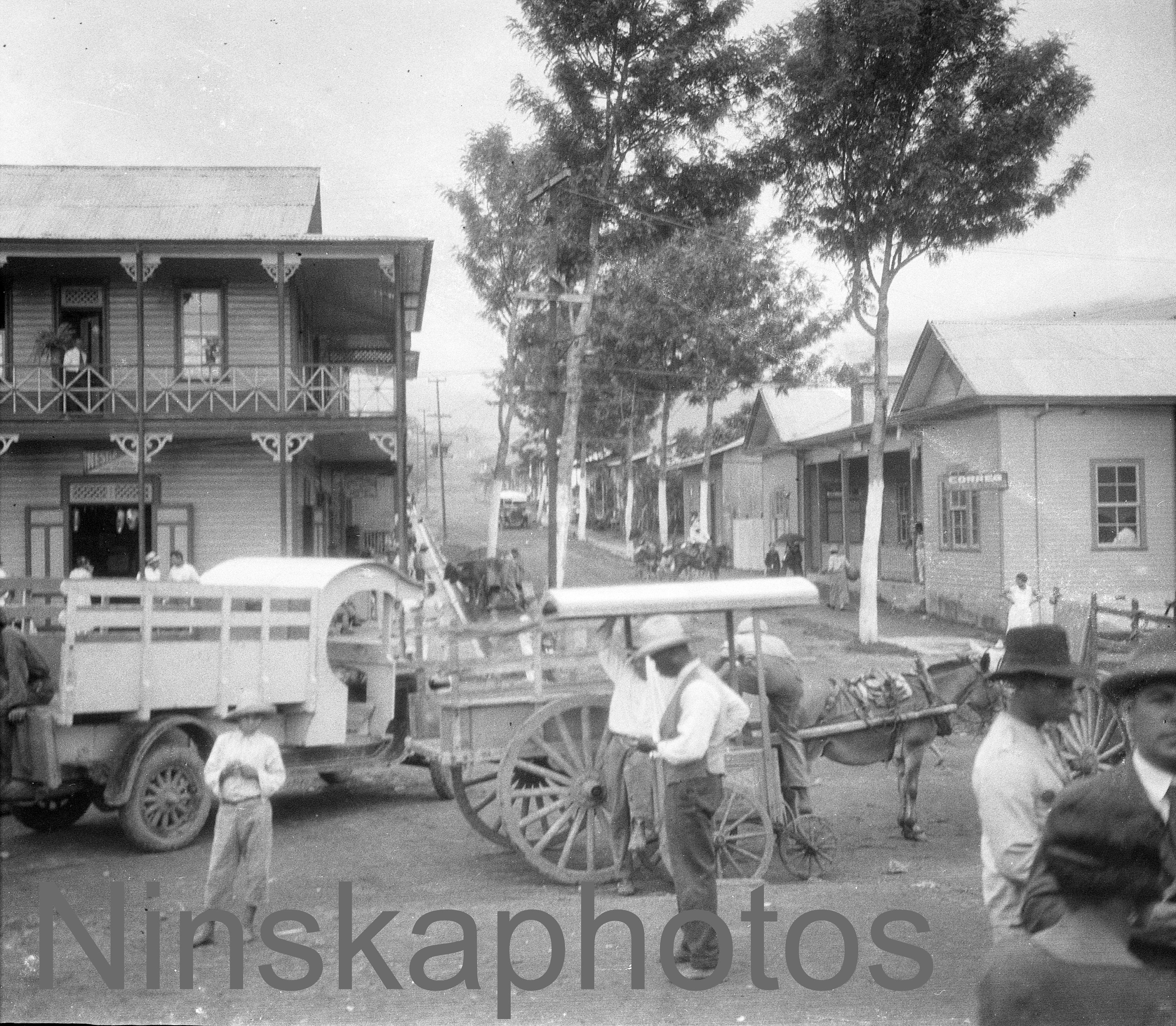 19s Costa Rica Village Near Railway En Route To Port Limon By J Dearden Holmes 19s Antique Photo Reprint Vintage Photography