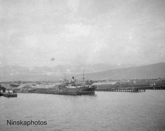 Kingston, Jamaica - View from the Sea - Leaving Jamaica 1927 - Fine Art Antique Photo Print - Vintage Photo - 8164