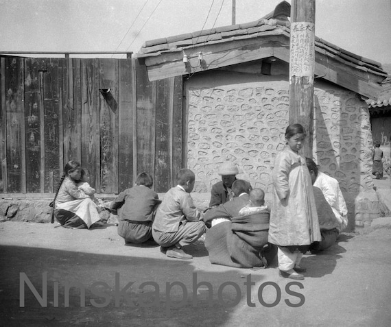 Seoul, Korea 1925 - Seoul Street Scene - 1920s antique photo reprint, vintage photo, art photo, South Korea