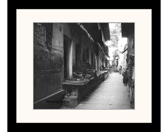 Street Scene in Delhi, India Vintage Photo Reproduction by James Dearden Holmes - Historical Photo