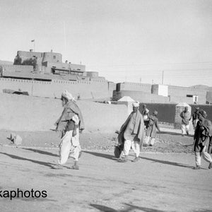 Group of Locals at Fort of Jamrud, Khyber Pass - India - Pakistan - Vintage Photo Reproduction by James Dearden Holmes