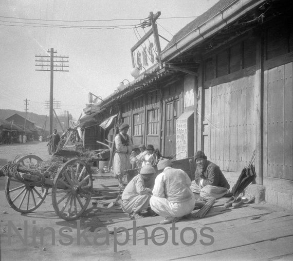 Seoul Street Scene, Korea, 1920s antique photo reprint, vintage photo, art photo, Korean History, Home Decor, Wall Decor