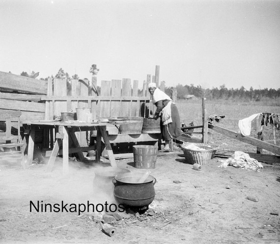 Guyton Georgia - Woman in Yard - United States 1927 - Fine Art Antique Photo Print - Vintage Photo - Photo History - BNW