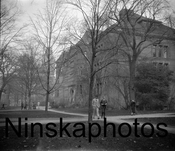 Harvard University, Sever Hall, 1926, Boston, Massachussets, United States, 1920s antique photo reprint, Vintage Photo, College, Students