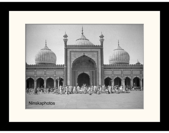 Jama Masjid, Mosque in Delhi, India Vintage Photo Reproduction by James Dearden Holmes - Historical Photo