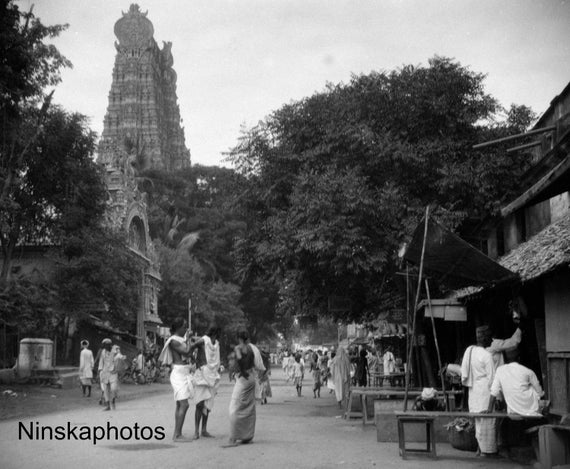 Madura - Temple Tower,  India - Vintage Photo Reproduction by James Dearden Holmes - Historical Photo
