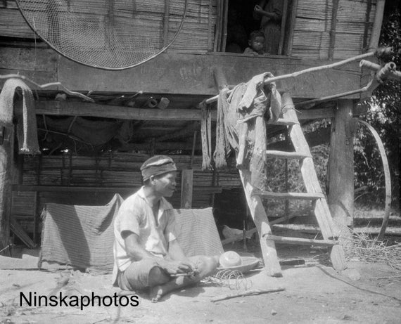 Balige, Sumatra - Local Man - Batak Culture - Indonesia - 1925 - Fine Art Antique Photo Print - Vintage Photo