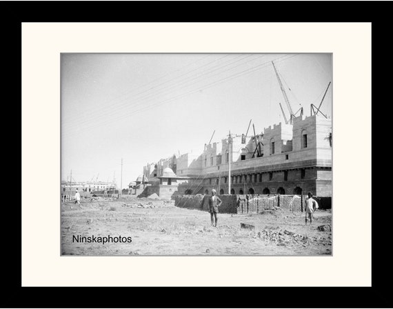 New Delhi Buildings under Construction, Delhi, India Vintage Photo Reproduction by James Dearden Holmes - Historical Photo