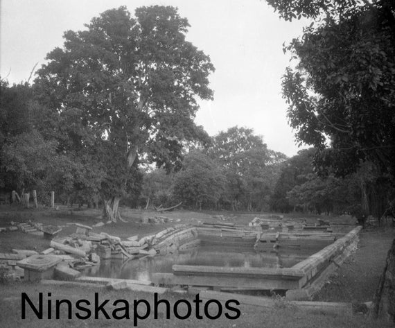 1920s Anuradhapura, Ceylon, Sri Lanka, Royal Swimming Baths by J. Dearden Holmes, 1920s antique photo reprint