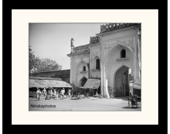 Gateway at Jama Masjid at Bara Imambara, Lucknow, India Vintage Photo Reproduction by James Dearden Holmes - Historical Photo