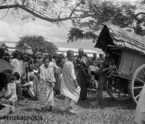 Porsea Market - Rural Sumatra - Indonesia - 1925 - Fine Art Antique Photo Print - Vintage Photo - 3489
