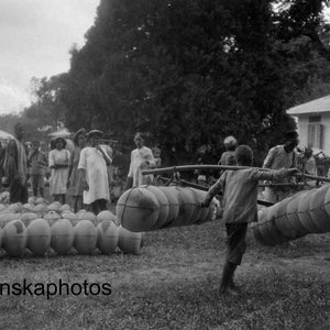 Balige Market - Earthenware Pots - Sumatra - Indonesia - 1925 - Fine Art Antique Photo Print - Vintage Photo - 3459