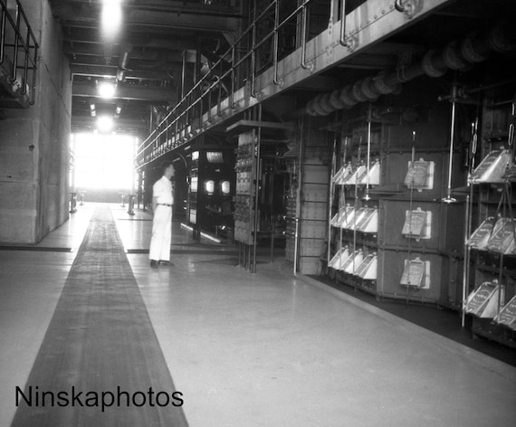 1926 Ford Factory, Power House Interior - Boiler Room, Detroit, Michigan by James Dearden Holmes Antique Photo Reprint, Automobile