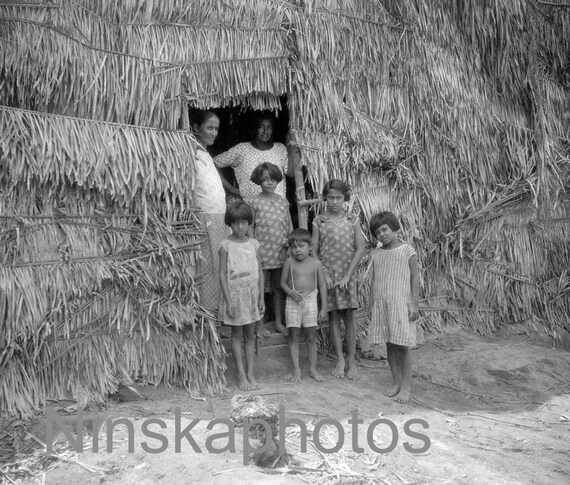 Family in Monte Alegre, Para, The Amazon, North Brazil by J. Dearden Holmes, 1920s antique photo reprint