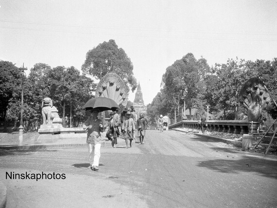 Spean Praptos - Kampong Kdei Bridge - Angkor Wat - Cambodia - 1925 - Fine Art Antique Photo Print - Vintage Photo - 4044