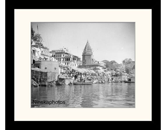 By the Ganges River, Benares, Varanasi, India Vintage Photo Reproduction by James Dearden Holmes - Historical Photo