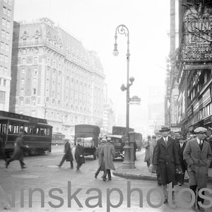 1926 Broadway at 42nd St, Manhattan, New York City, NYC Street Scene, by J. Dearden Holmes 1920s antique photo reprint - Vintage Photo