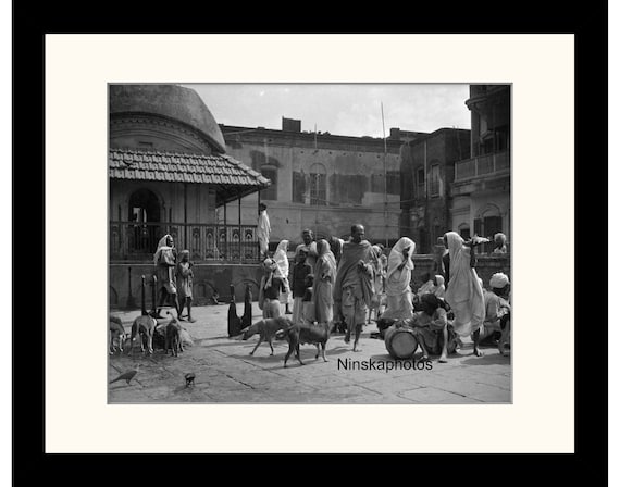 Kalighat Temple, Animal Sacrifice Site, Calcutta (Kolkata) India Vintage Photo Reproduction by James Dearden Holmes - Historical Photography