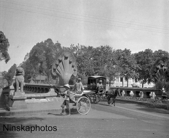 Spean Praptos - Kampong Kdei Bridge - Angkor Wat - Cambodia - 1925 - Fine Art Antique Photo Print - Vintage Photo - 4043