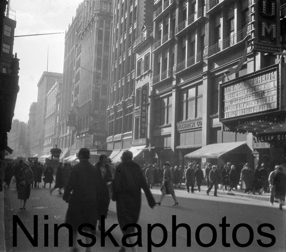 Boston 1926, Washington Street, Street Scene, Massachussets, United States, 1920s antique photo reprint, Vintage Photo