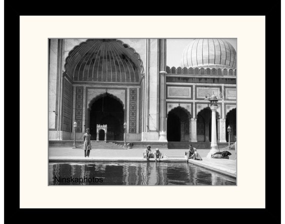Jama Masjid, Mosque in Delhi, India Vintage Photo Reproduction by James Dearden Holmes - Historical Photo
