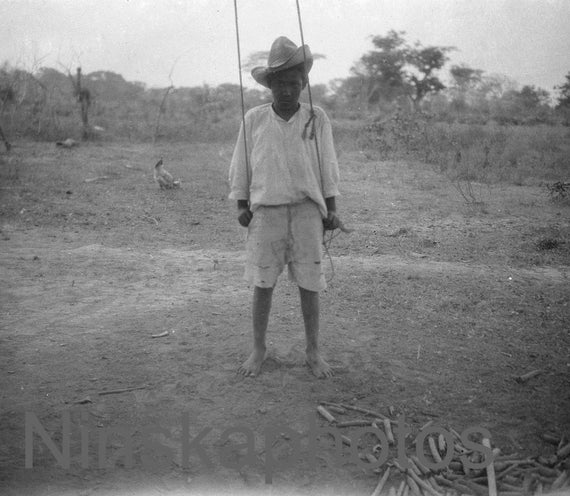 1927 Medellin de Bravo, Veracruz, Boy on Swing, 1920s antique photo reprint, Vintage Photo, Mexico, Photo History, Medellin Village