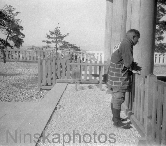 Japanese Shinto Temple, Seoul, Korea, 1920s antique photo reprint, vintage photo, art photo, Korean History, Home Decor, Wall Decor