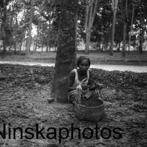 1920s Sumatra, Indonesia, Woman with basket by J. Dearden Holmes, 1920s antique photo reprint, Southeast Asia, Indonesian History