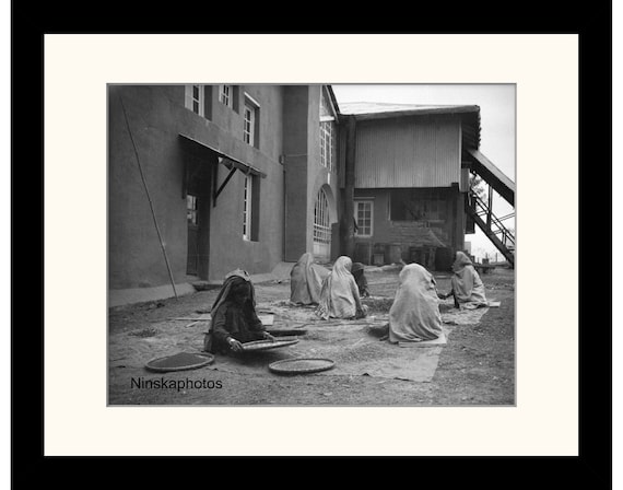 Darjeeling Tea Factory - Sifting Seeds to plant as Manure between Tea Plants, Nagri, India Vintage Photo Reproduction by J. Dearden Holmes