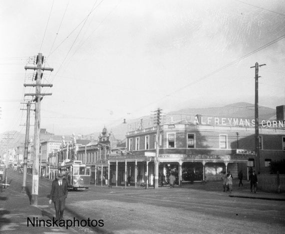 1920s Liverpool Street, Hobart- Tasmania, Australia Antique Photo Reproduction - Vintage Photography - Black and White