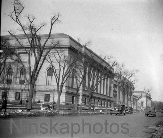 Museum of Modern Art, New York City, Manhattan, NYC Street Scene, by J. Dearden Holmes 1920s antique photo reprint - Vintage Photo, MOMA