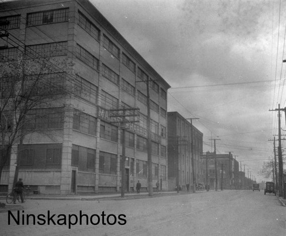 1920s Toronto - Massey-Harris Agricultural Implement Works Factory - Canada - 1920s antique photo reproduction, Vintage Photography BNW