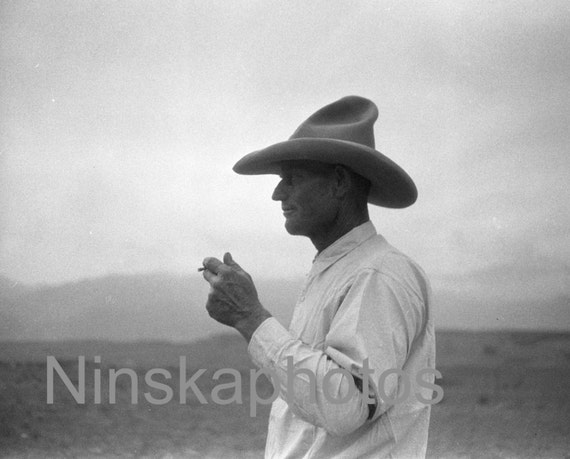 A Rodeo Rider, Colorado Springs, Colorado, United States, 1920s antique photo reprint