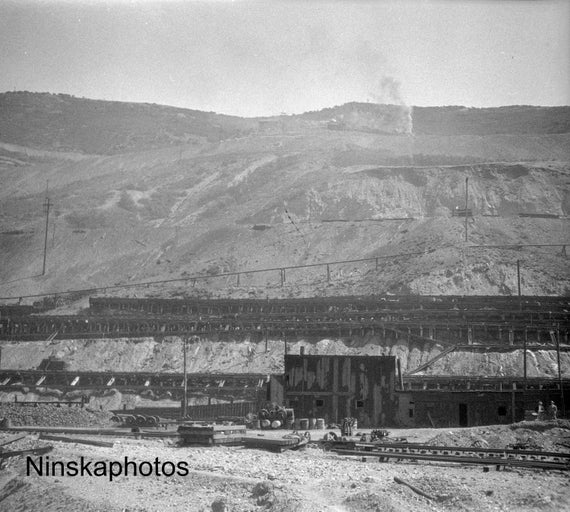 Bingham Copper Mine nr Salt Lake City, Utah - Bingham Canyon Mine - United States 1926 - Fine Art Antique Photo Print - Vintage Photo - 6059