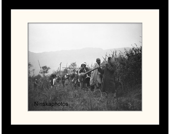 Wedding Musicians at Darjeeling Tea Estate, Nagri, India Vintage Photo Reproduction by J. Dearden Holmes - Historical Photography