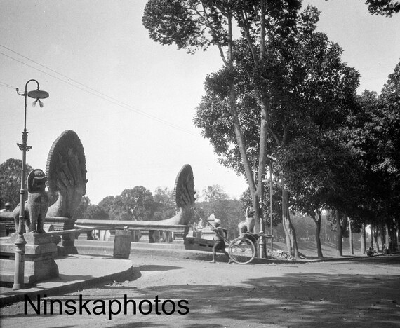 Spean Praptos - Kampong Kdei Bridge - Angkor Wat - Cambodia - 1925 - Fine Art Antique Photo Print - Vintage Photo - 4042