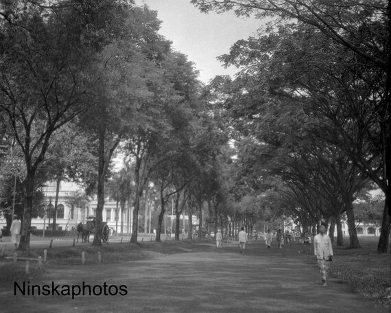 Medan, Sumatra - Esplanade - Street Scene - Indonesia - 1925 - Fine Art Antique Photo Print - Vintage Photo - 3659