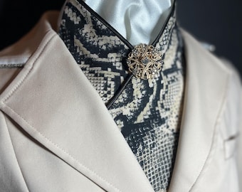 Dressage Stock Tie - Snakeskin