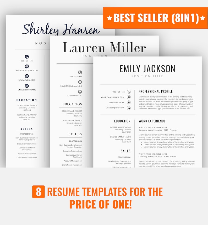 Resume Template CV Template Professional Resume Template image 0