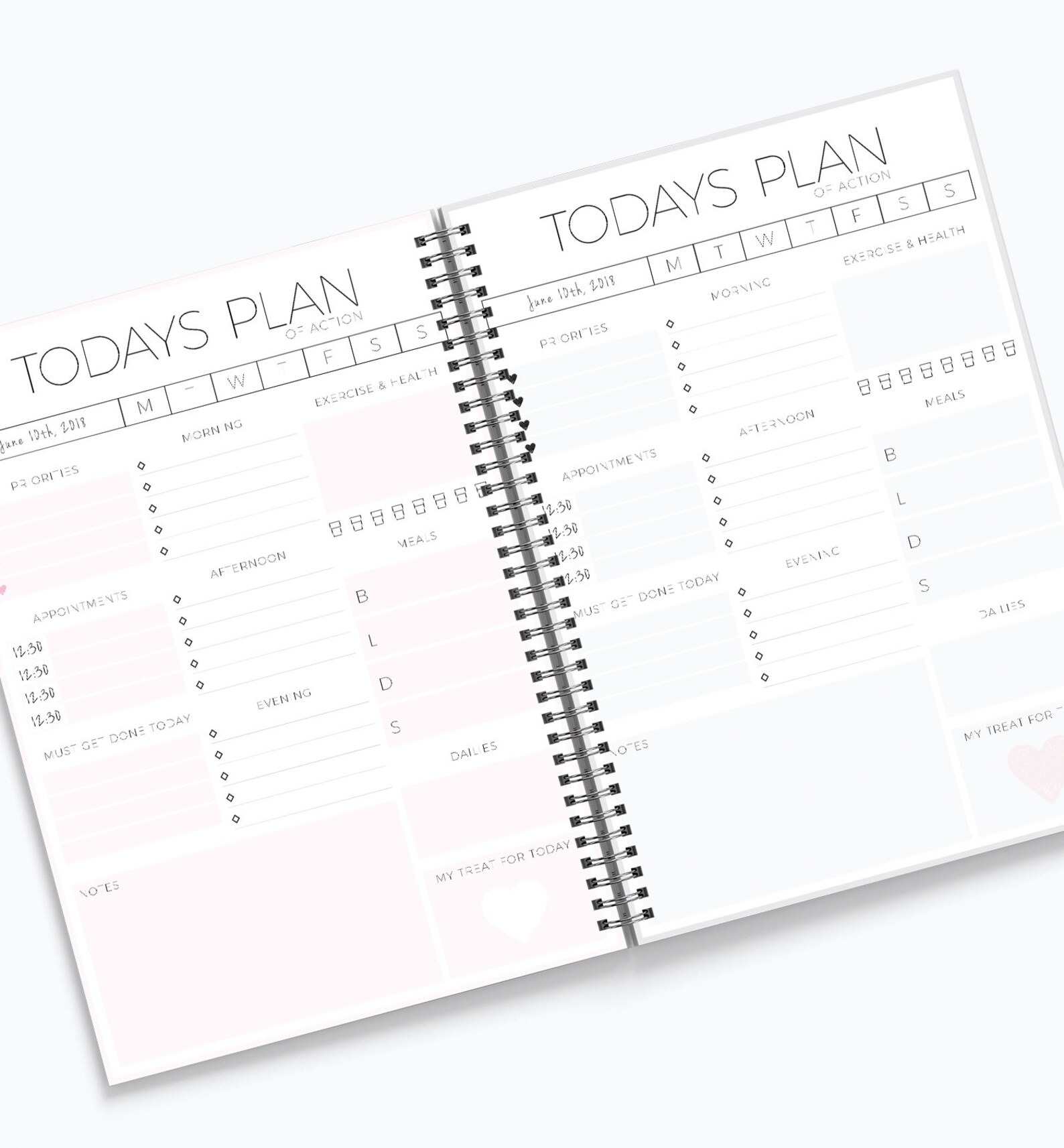 Daily Planner Printable To Do List Personal Day Planner Daily Agenda