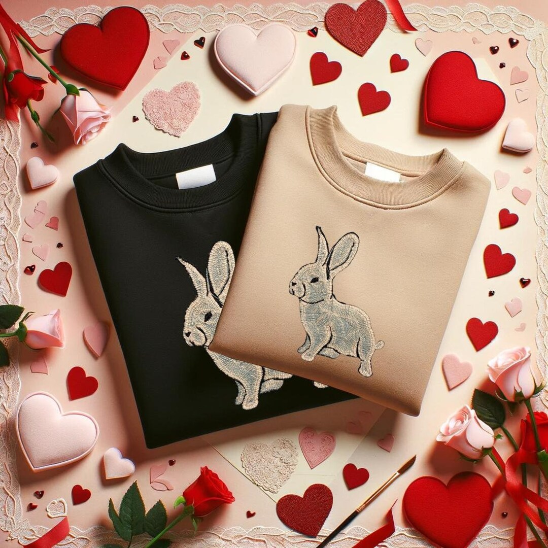 Checkered Bunny Crewneck