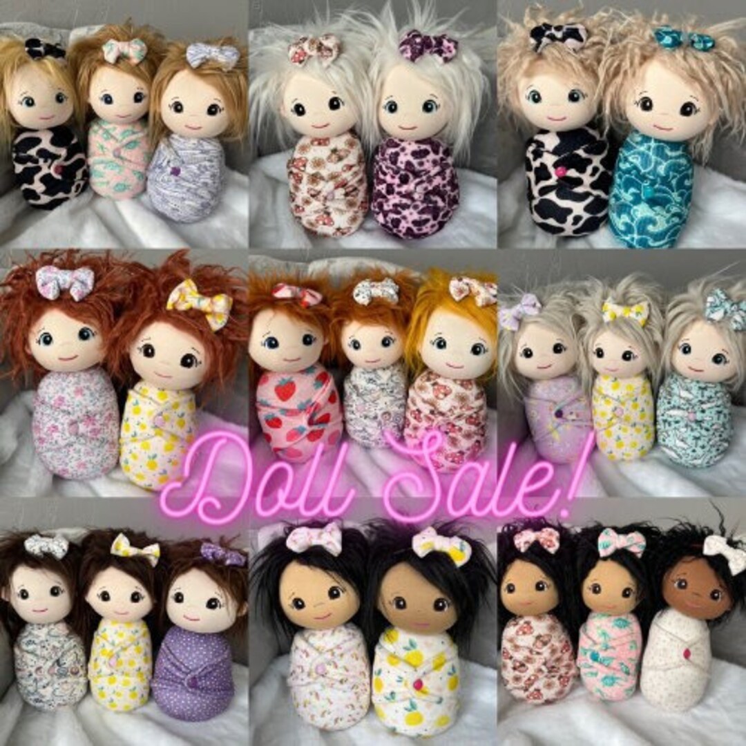CLEARANCE Swaddle Baby Doll Handmade Waldorf Inspired Snuggle Etsy
