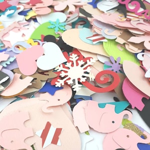 Destash Die Cut Paper Shapes, 5 Minute Crafts, Random Mix, Perfect for Teachers, Kids Crafts, CardMaking, Party Decor