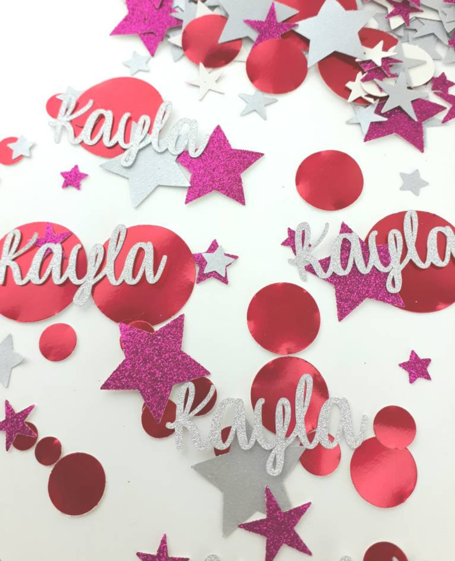 Personalized Name Confetti 100 PCS Confetti Mix Star Etsy