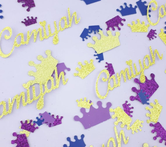 Disney Birthday Party Confetti Princess Party Table Decor Name