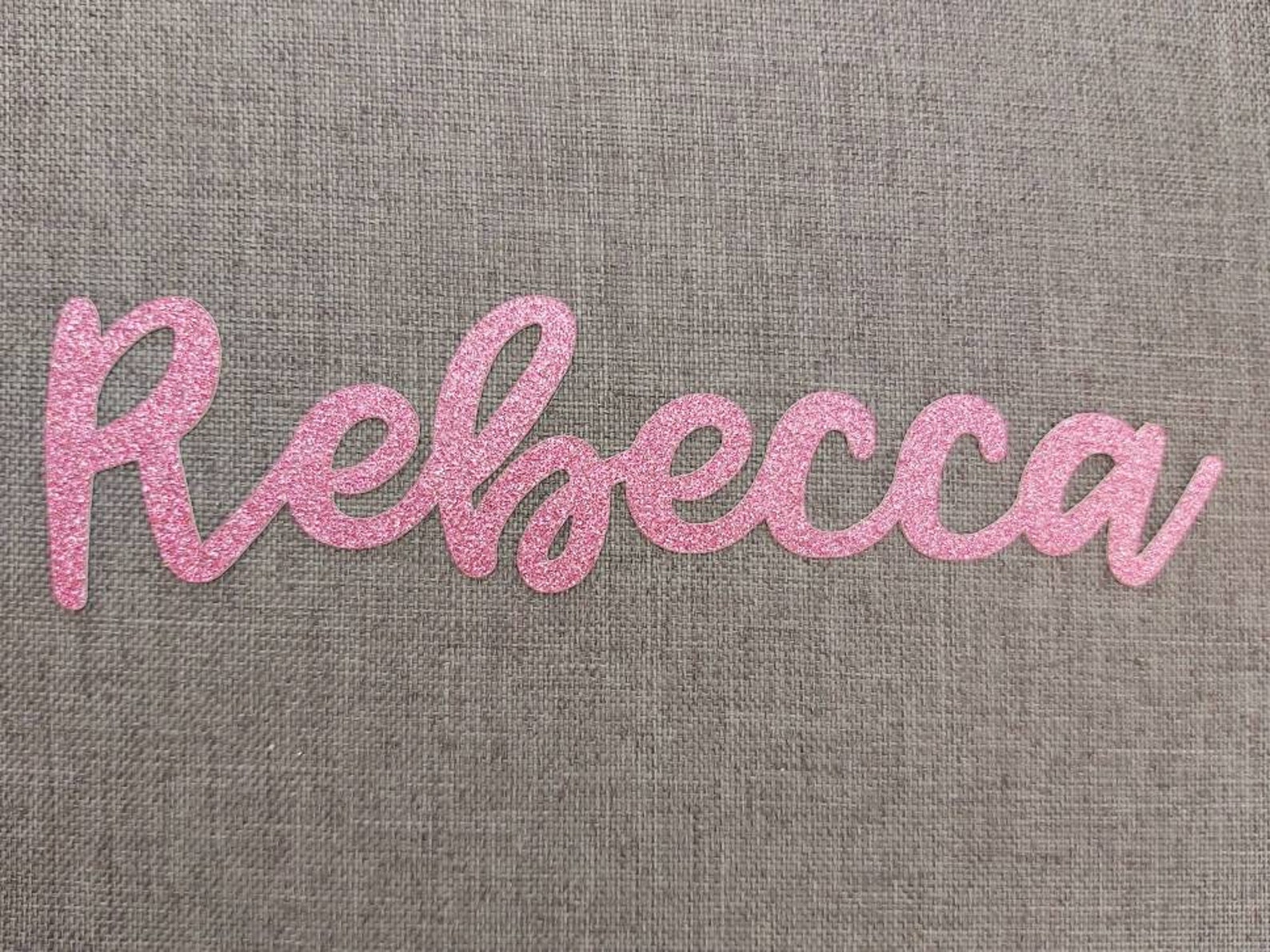 Cardstock Name Sign 8 Glitter Color Choices Use for DIY Cake Etsy