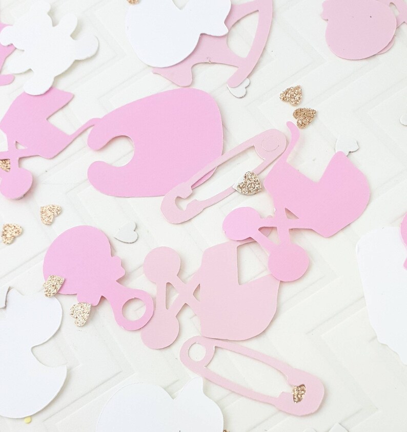 Baby Girl Confetti. Baby Shower Confetti. Girl Baby Shower Etsy